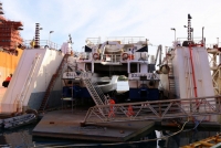 Several ships refurbished at the overhaul base