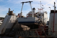 Na&scaron;e More -Training and Research Ship Sails In for Annual Inspection