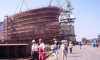 Norwegian journalists visiting the shipyard