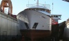 Jadrolinija's ferry Hrvat, cruise ship Fantazija and yacht Bluemar II fill up the shipyard's docks