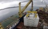 Superstructure loaded on a heavy lifter